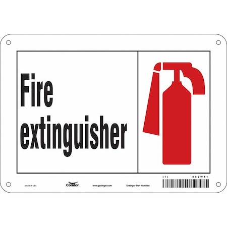 Condor Safety Sign, 10" W, 7" H, 0.032" Thickness 469W81