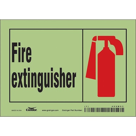 Condor Safety Sign, 7" W, 5" H, 0.010" Thickness 469W83