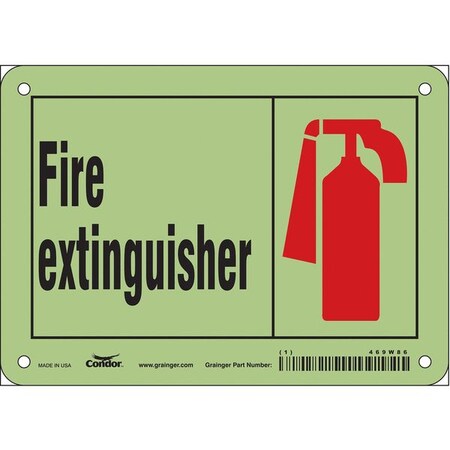Condor Safety Sign, 7" W, 5" H, 0.070" Thickness 469W86