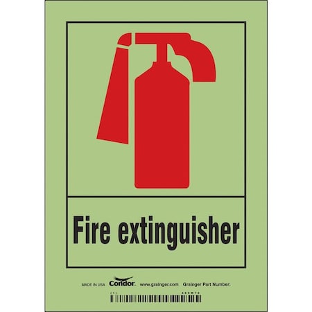 Condor Safety Sign, 5" W, 7" H, 0.010" Thickness 469W70