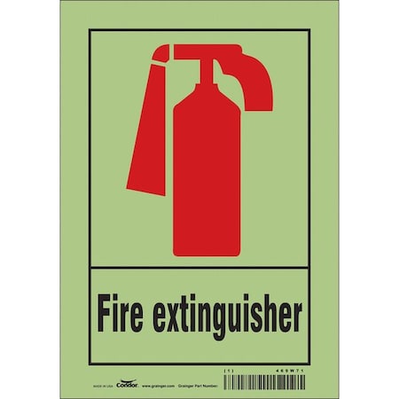 Condor Safety Sign, 7" W, 10" H, 0.010" Thickness 469W71