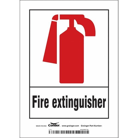 Condor Safety Sign, 5" W, 7" H, 0.004" Thickness 469W78