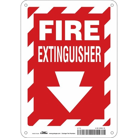 Condor Safety Sign, 10 in Height, 7 in Width, Polyethylene, Horizontal Rectangle, English 469W05