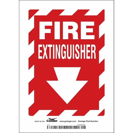 Condor Safety Sign, 5" W, 7" H, 0.004" Thickness 469W08