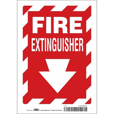 Condor Safety Sign, 7" W, 10" H, 0.004" Thickness 469W09