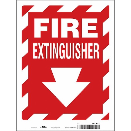 Condor Safety Sign, 9" W, 12" H, 0.004" Thickness 469W10