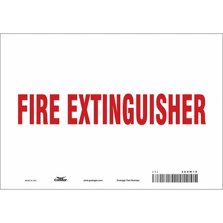 Condor Safety Sign, 10" W, 7" H, 0.004" Thickness 469W19