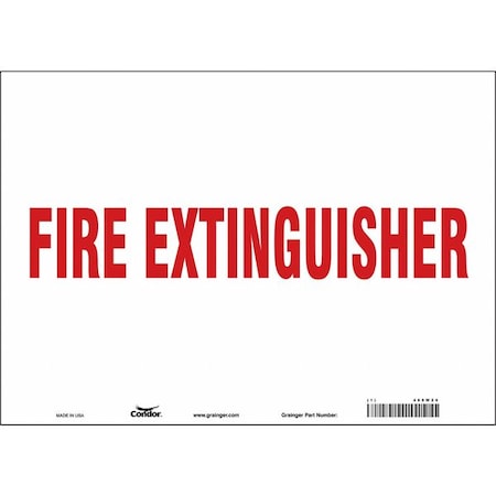 Condor Safety Sign, 10 in Height, 14 in Width, Vinyl, Horizontal Rectangle, English 469W20