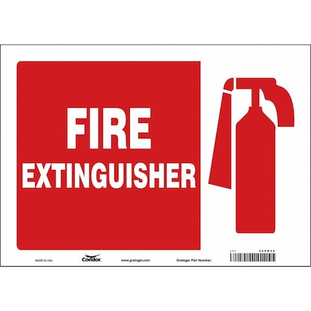 Condor Safety Sign, 10 in Height, 14 in Width, Vinyl, Horizontal Rectangle, English 469W29