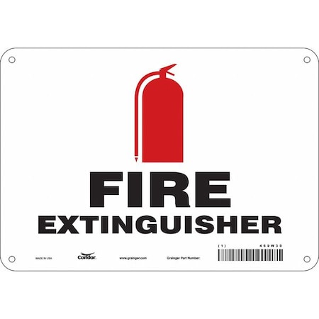 Condor Safety Sign, 10" W, 7" H, 0.032" Thickness 469W30
