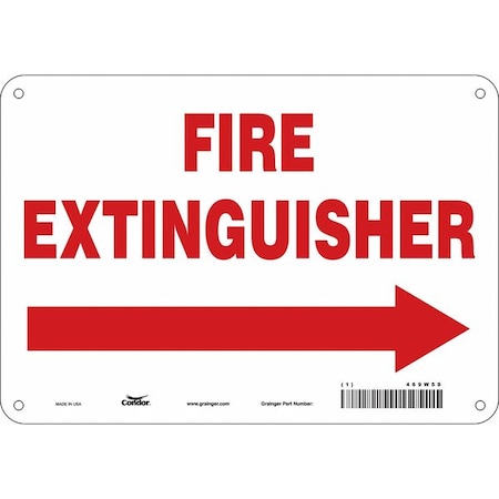 Condor Safety Sign, 10" W, 7" H, 0.032" Thickness 469W50