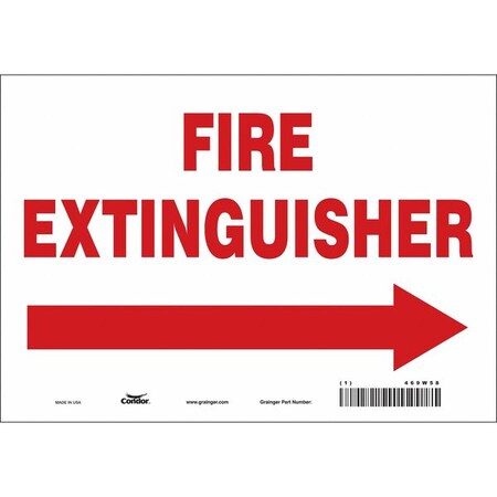 Condor Safety Sign, 10" W, 7" H, 0.004" Thickness 469W58