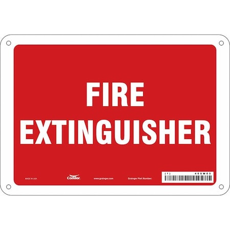 Condor Safety Sign, 10" W, 7" H, 0.032" Thickness 469W60