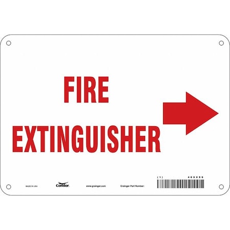 Condor Safety Sign, 7 in Height, 10 in Width, Polyethylene, Vertical Rectangle, English 469X86