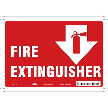 Condor Safety Sign, 10" W, 7" H, 0.032" Thickness 469X90