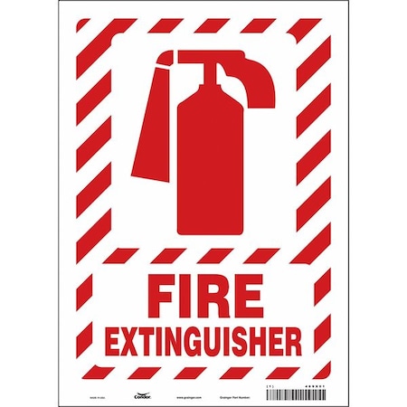 Condor Safety Sign, 10" W, 14" H, 0.004" Thickness 469X01