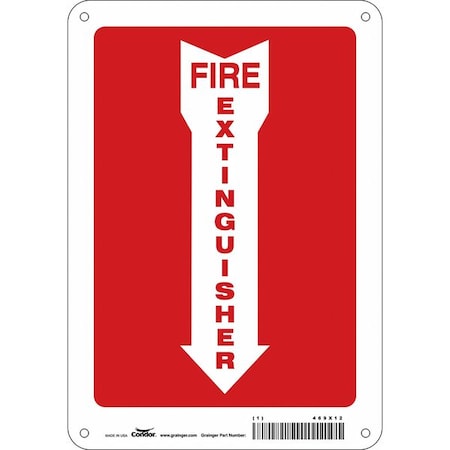 Condor Safety Sign, 7" W, 10" H, 0.055" Thickness 469X12