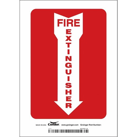 Condor Safety Sign, 5" W, 7" H, 0.004" Thickness 469X14