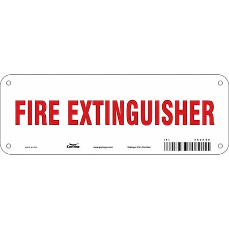 Condor Safety Sign, 10" W, 3-1/2" H, 0.032" Thick 469X49
