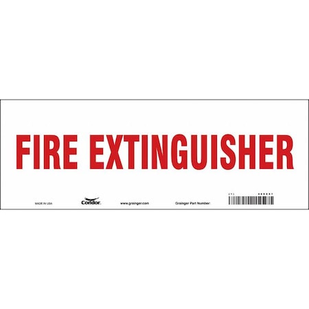 Condor Safety Sign, 14" W, 5" H, 0.004" Thickness 469X57