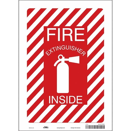 Condor Safety Sign, 10" W, 14" H, 0.004" Thickness 469Y86