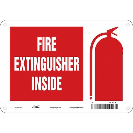 Condor Safety Sign, 10" W, 7" H, 0.032" Thickness 469Y87