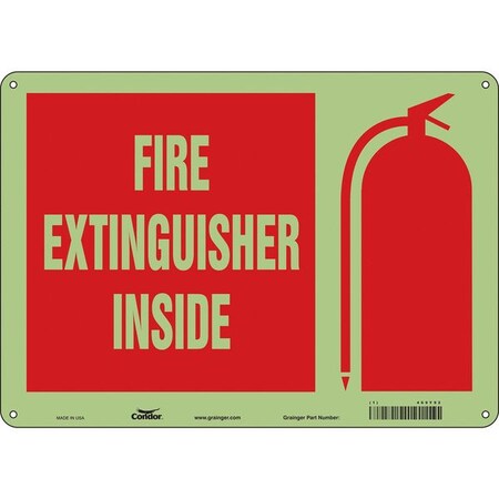Condor Safety Sign, 10 in Height, 14 in Width, Polyethylene, Horizontal Rectangle, English 469Y92