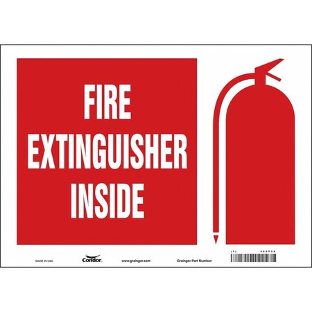 Condor Safety Sign, 14" W, 10" H, 0.004" Thickness 469Y96