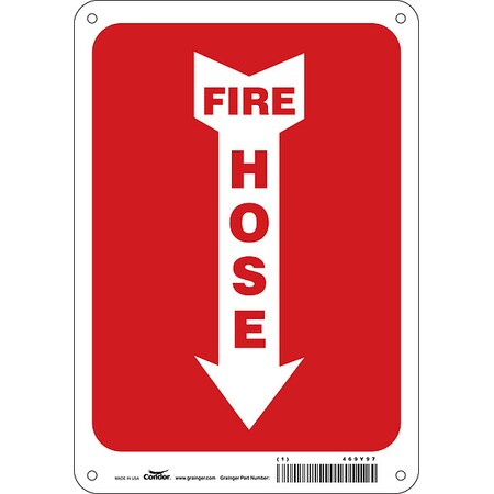 Condor Safety Sign, 7" W, 10" H, 0.032" Thickness 469Y97