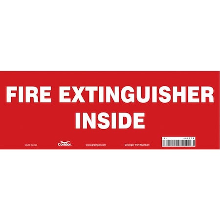 Condor Safety Sign, 5 in Height, 14 in Width, Vinyl, Vertical Rectangle, English 469Y70