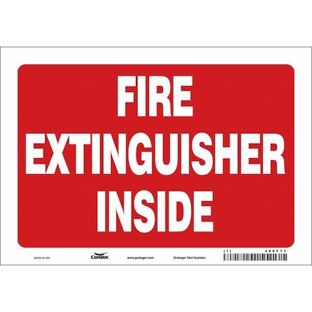 Condor Safety Sign, 10" W, 7" H, 0.004" Thickness 469Y71