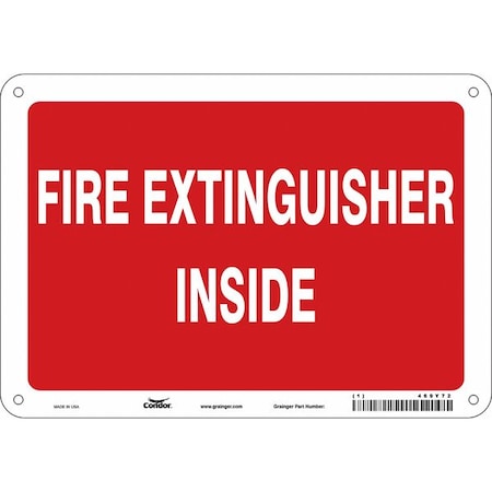 Condor Safety Sign, 10" W, 7" H, 0.032" Thickness 469Y72