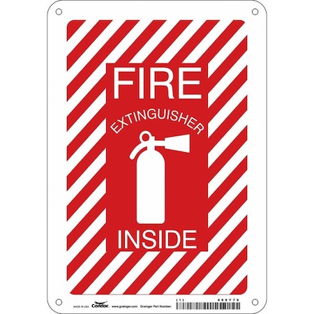 Condor Safety Sign, 7" W, 10" H, 0.032" Thickness 469Y79