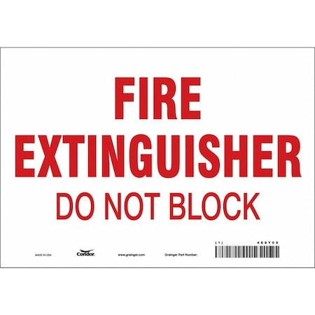 Condor Safety Sign, 10" W, 7" H, 0.004" Thickness 469Y09