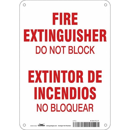 Condor Safety Sign, 7" W, 10" H, 0.032" Thickness 469Y27