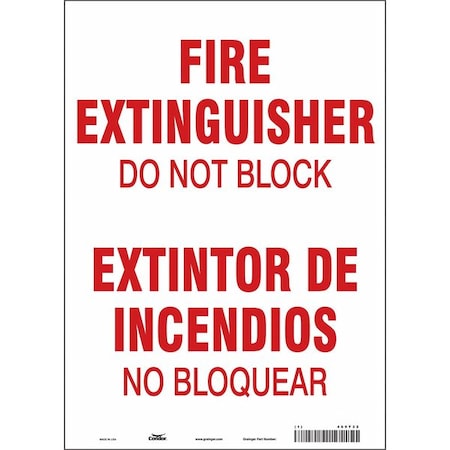 Condor Safety Sign, 10" W, 14" H, 0.004" Thickness 469Y32