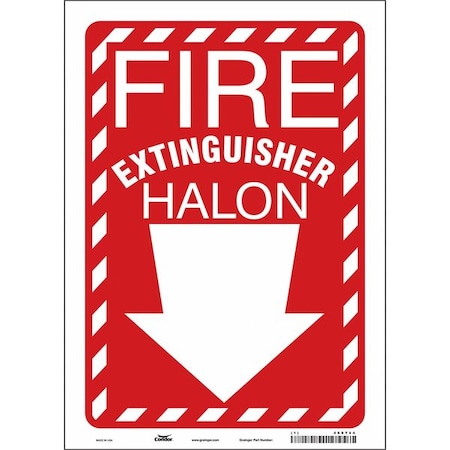Condor Safety Sign, 10" W, 14" H, 0.004" Thickness 469Y44