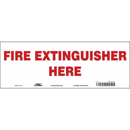 Condor Safety Sign, 14" W, 5" H, 0.004" Thickness 469Y51