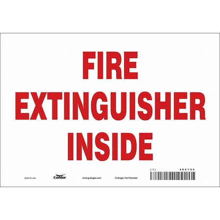 Condor Safety Sign, 10" W, 7" H, 0.004" Thickness 469Y52