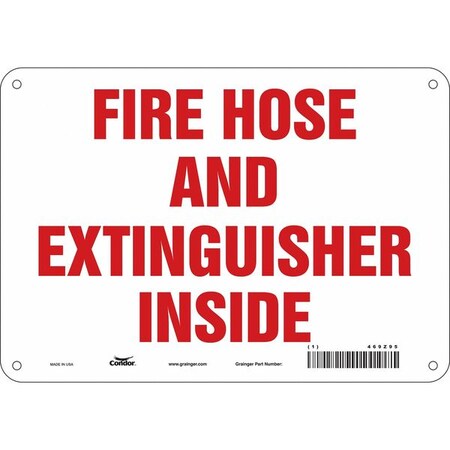 Condor Safety Sign, 10" W, 7" H, 0.032" Thickness 469Z95