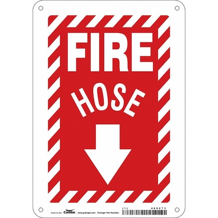 Condor Safety Sign, 10 in Height, 7 in Width, Polyethylene, Horizontal Rectangle, English 469Z73