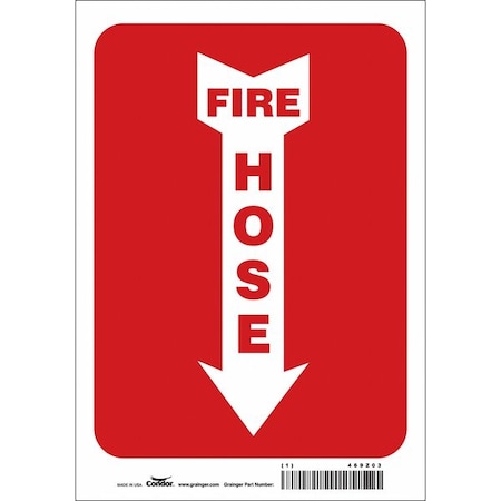 Condor Safety Sign, 7" W, 10" H, 0.004" Thickness 469Z04