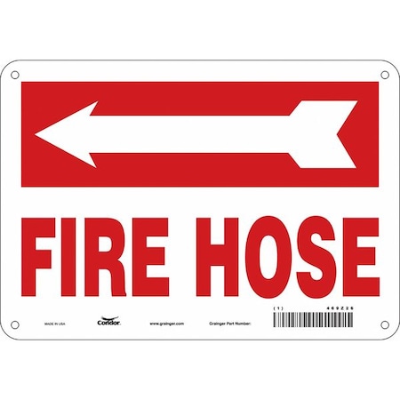 Condor Safety Sign, 7 in Height, 10 in Width, Polyethylene, Vertical Rectangle, English 469Z26
