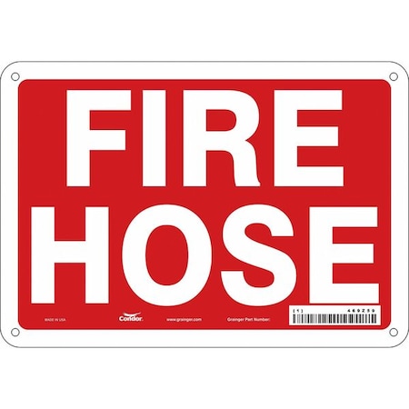 Condor Safety Sign, 7 in Height, 10 in Width, Polyethylene, Vertical Rectangle, English 469Z59