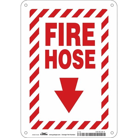 Condor Safety Sign, 7" W, 10" H, 0.032" Thickness 469Z63