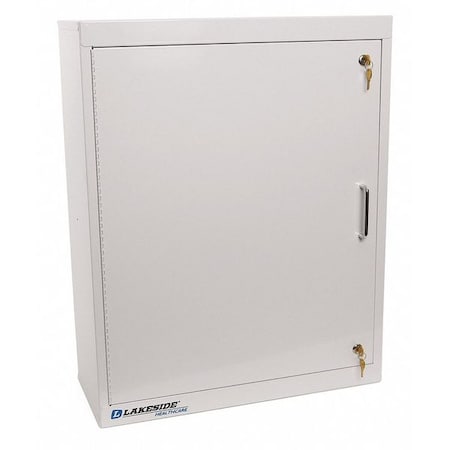 Lakeside Narcotics Cabinet, (3) Shelves, (1) Door, Double Lock - Beige LNC-5