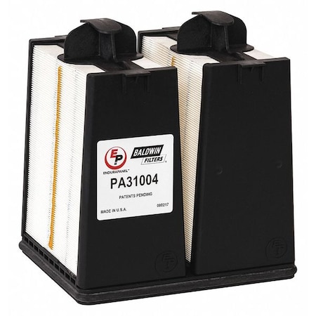 Baldwin Filters Automotive Air Filter, Panel, Engine, Rectangular, Panel, 9 1/8 in Length PA31004