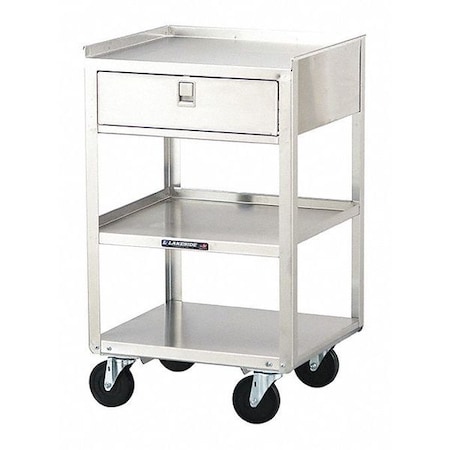 Lakeside Stainless Steel Equipment Stand, 1 Drawer, 3 Shelves-500 lb Capacity 466