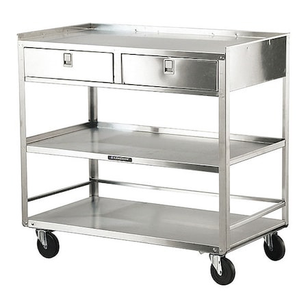 Lakeside Stainless Steel Equipment Stand, (2)Drawers, (3)Shelves-500 lb Capacity 474