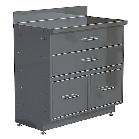 Lakeside Supply Storage Cabinet, Stainless Steel, 40 in H, 36 in W 43620